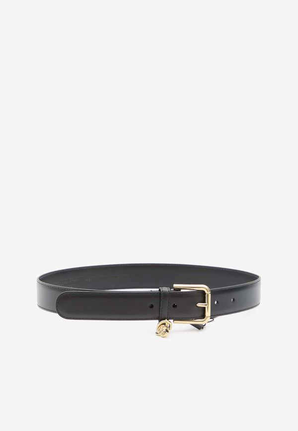 Dolce & Gabbana Logo Plaque Buckle Belt Black BE1635-AW576-80999