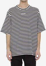 Dolce & Gabbana Striped Logo T-shirt Monochrome G8RG6T-G7K3P-S9000