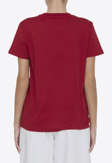 Max Mara Elmo Dragon Motif T-shirt Red 2411941011-600-005