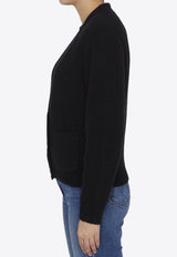 GANNI Wool Buttoned Cardigan Black K1962--099
