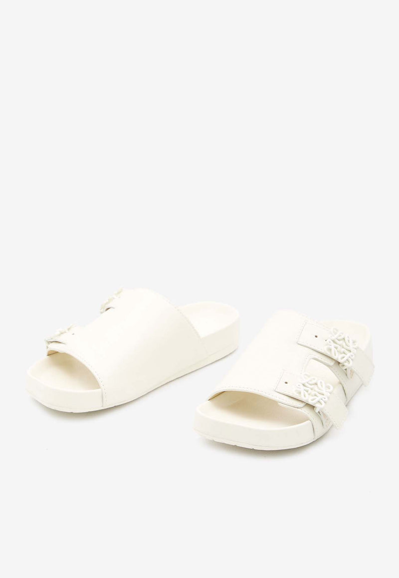 Ease Leather Double-Strap Slides Loewe L815465X95--5977