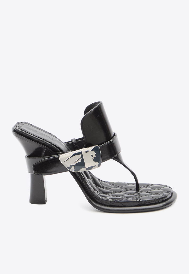 Burberry Bay 105 Calf Leather Sandals Black 8085544--A1189