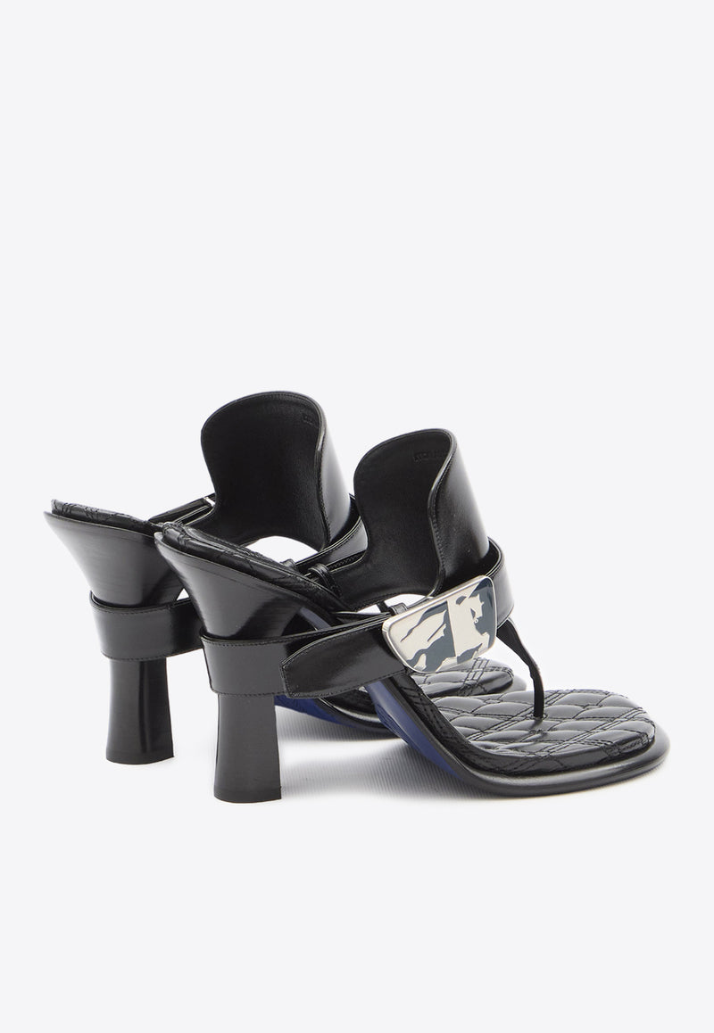 Burberry Bay 105 Calf Leather Sandals Black 8085544--A1189