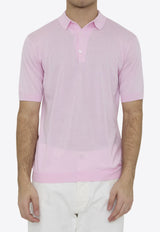 John Smedley Adrian Polo T-shirt Pink ADRIAN--MALLOW PINK