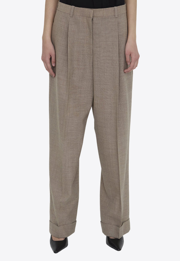The Row Straight-Leg Tailored Pants in Wool 7936-W2877-TIM