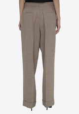 The Row Straight-Leg Tailored Pants in Wool 7936-W2877-TIM