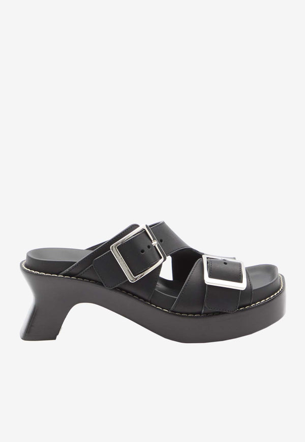 Loewe Ease 70 Calf Leather Sandals Black L814465X83--1100