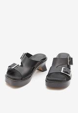 Loewe Ease 70 Calf Leather Sandals Black L814465X83--1100