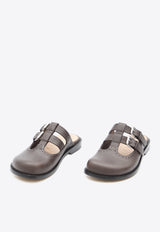 Loewe Campo Mary Jane Leather Mules Brown L814379X44--3110
