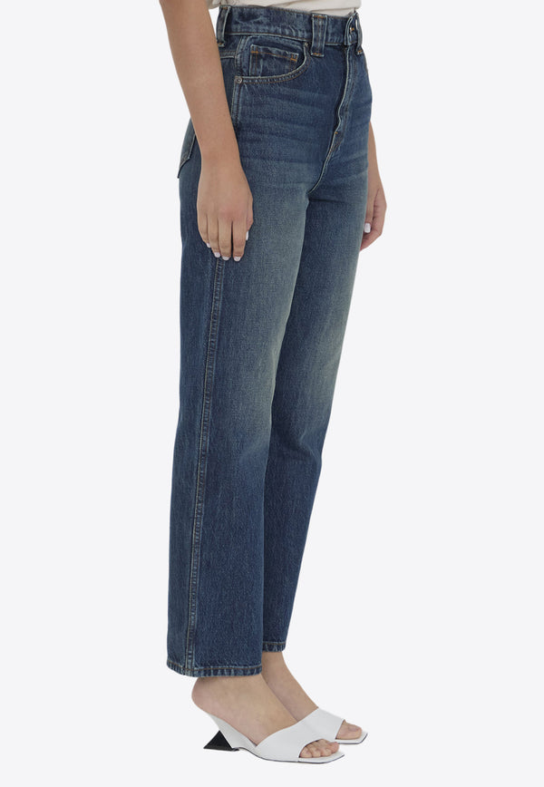 Khaite High-Rise Shalbi Jeans 1135908--005 Blue