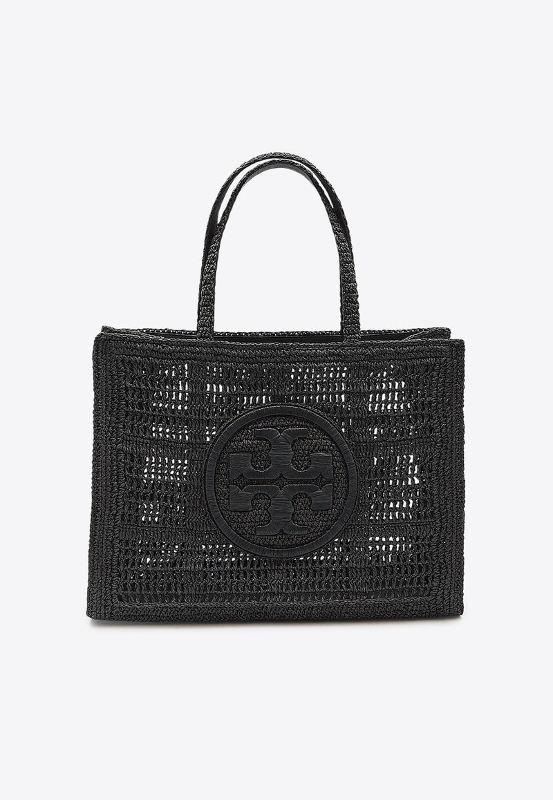 Tory Burch Large Ella Hand-Crocheted Tote Bag  Black 151277--001