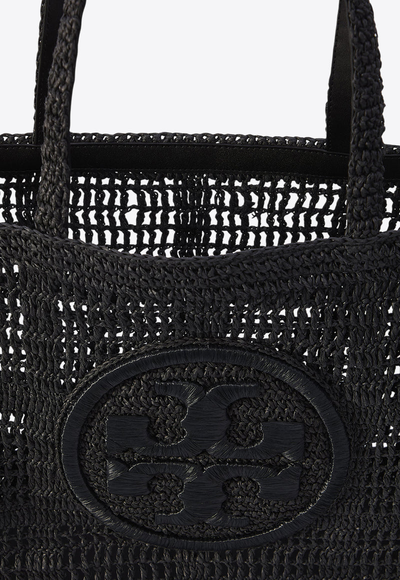 Tory Burch Large Ella Hand-Crocheted Tote Bag  Black 151277--001