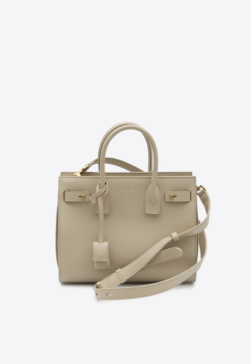 Saint Laurent Baby Sac De Jour Leather Top Handle Bag Beige 717448-DTI0W-9607