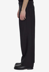 Burberry Straight-Leg Tailored Pants Black 8088592--A1189