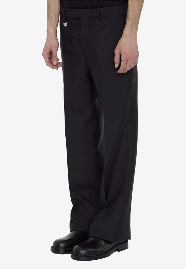 Burberry Straight-Leg Tailored Pants Black 8088592--A1189