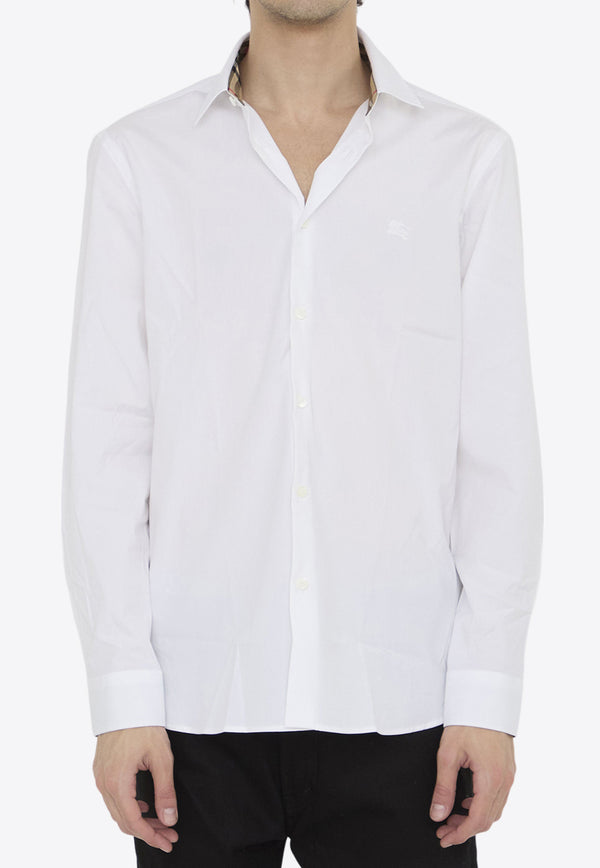 Burberry EKD Long-Sleeved Shirt 8071465--A1464 White