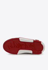 Christian Louboutin Astroloubi Leather Low-Top Sneakers 3230904-J679-WHITE White