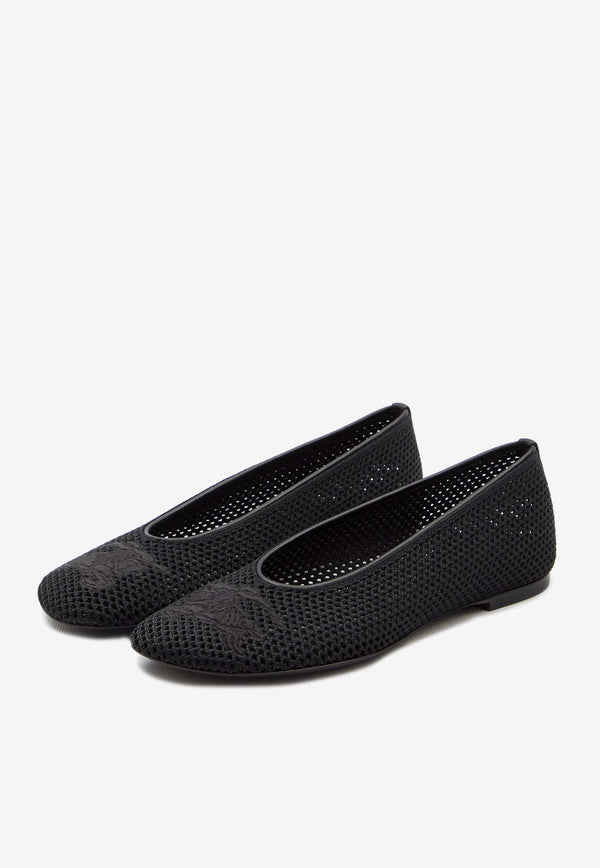 Burberry EKD Mesh Ballet Flats Black 8088424--A1189