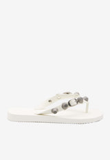 Balenciaga Cagole Thong Sandals White 784853-W1TA2-9081