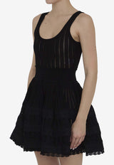 Alaïa Crinoline Skater Mini Dress AA9R22462M712--995 Black