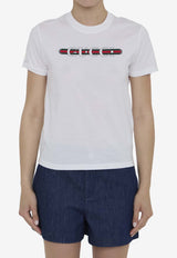 Gucci Logo Print Crewneck T-shirt 787299-XJGNW-9074 White