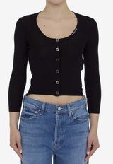 Gucci Wool and Silk Knit Cardigan 786431-XKD2P-1152 Black