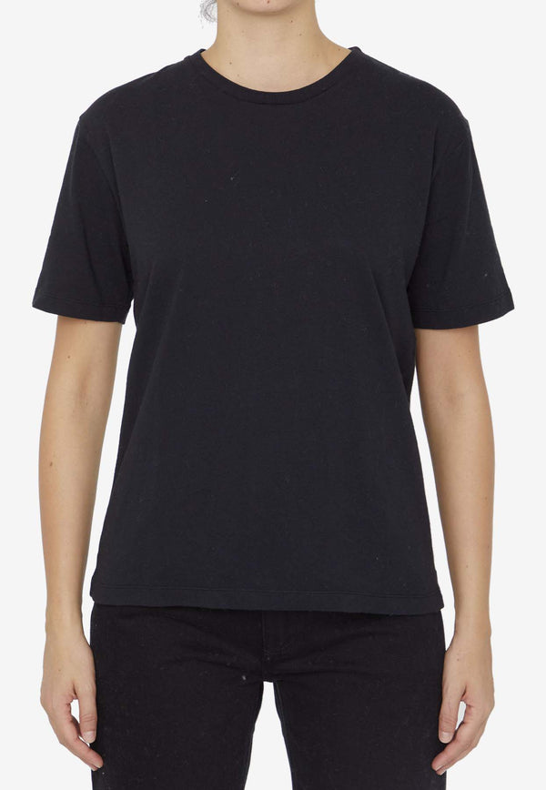 Khaite Mae Short-Sleeved T-shirt 2196138-W138-200 Black