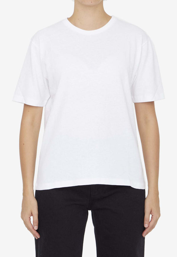 Khaite Mae Short-Sleeved T-shirt 2196138-W138-100 White