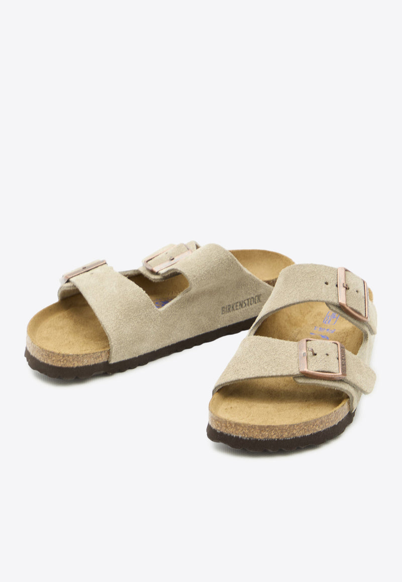 Birkenstock Arizona Suede Sandals Gray 951303--TAUPE