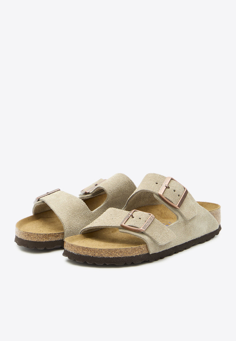 Birkenstock Arizona Suede Sandals Gray 951303--TAUPE