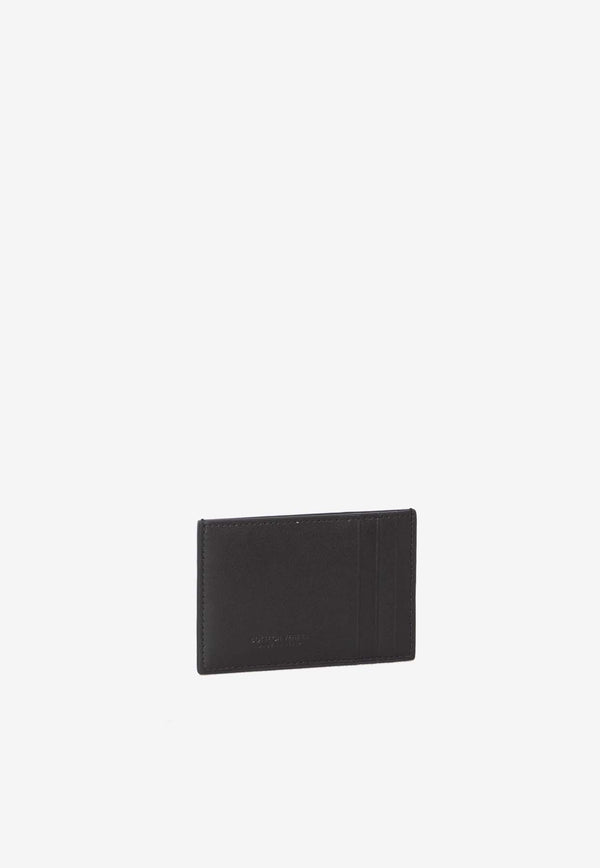 Bottega Veneta Cassette Intreccio Leather Cardholder 748052-VBWD3-8803 Black