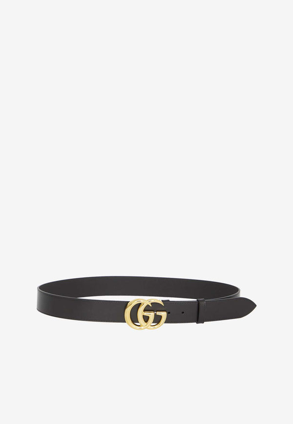 Gucci GG Marmont Leather Buckle Belt Black 406831-0YA0G-1000