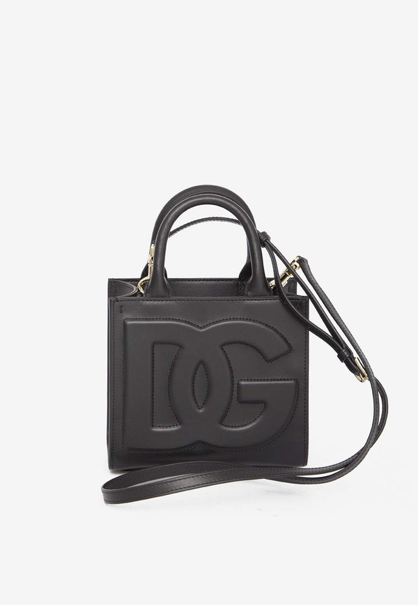 Dolce & Gabbana Mini DG Daily Top Handle Bag in Calf Leather BB7479-AW576-80999 Black