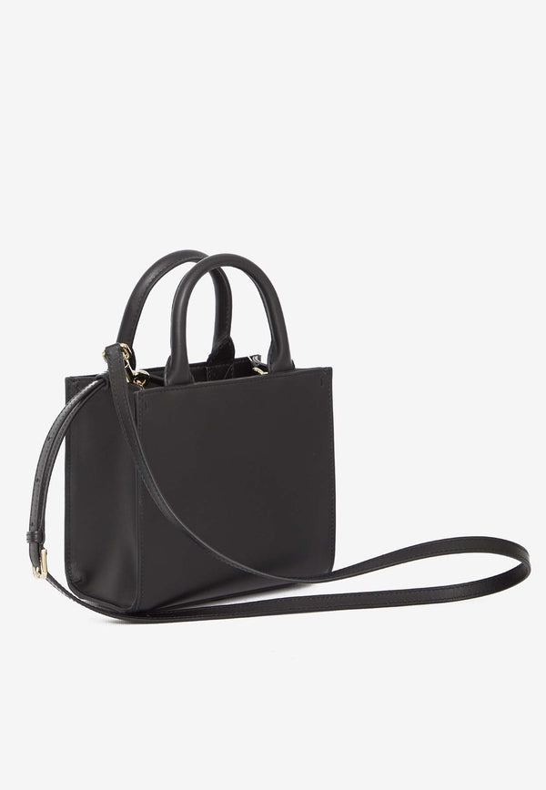 Dolce & Gabbana Mini DG Daily Top Handle Bag in Calf Leather BB7479-AW576-80999 Black