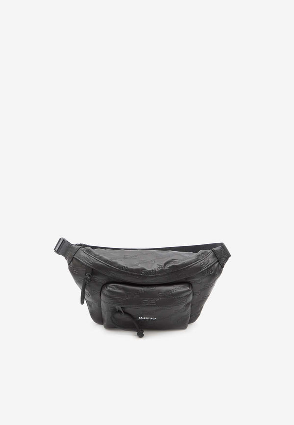 Balenciaga All-Over Logo Belt Bag 713042-2AA25-1000 Black