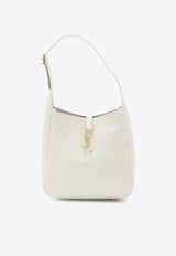 Saint Laurent Small Le 5 À 7 Shoulder Bag in Grained Leather White 713938-AAAUQ-9207