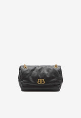 Balenciaga Small Monaco Shoulder Bag 765966-2AAR8-1000 Black