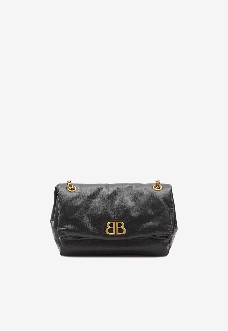 Balenciaga Small Monaco Shoulder Bag 765966-2AAR8-1000 Black