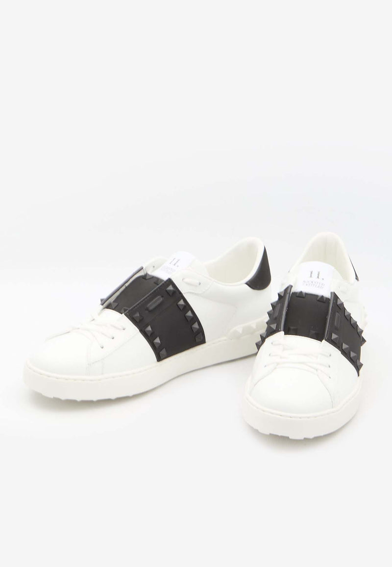 Valentino Rockstud Untitled Leather Sneakers 4Y2S0931-SYQ-A01
