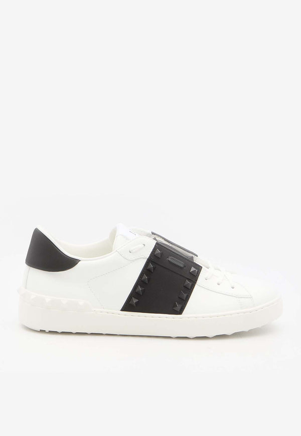 Valentino Rockstud Untitled Leather Sneakers 4Y2S0931-SYQ-A01