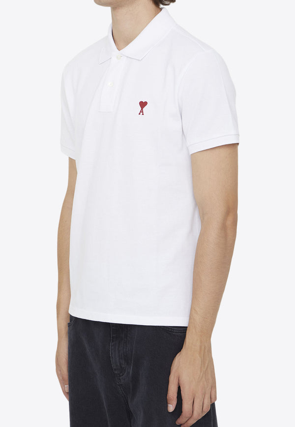 AMI PARIS Ami De Coeur Polo T-shirt BFUPL001-760-WHITE