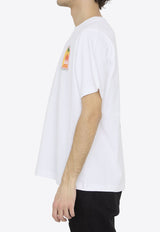 Casablanca Gradient L'Arche Printed T-shirt White MS24-JTS-001-23--