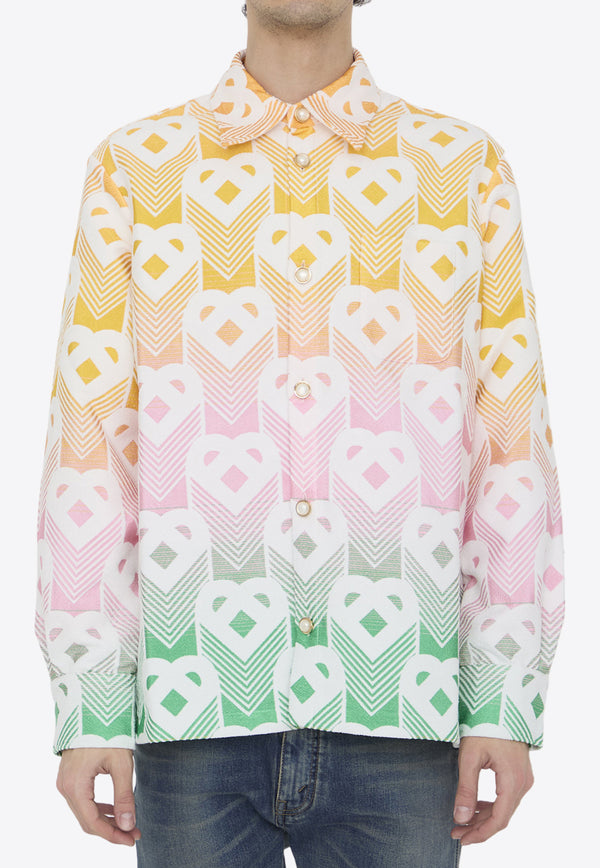 Casablanca Gradient Heart Long-Sleeved Shirt Multicolor MS24-JK-200-01--