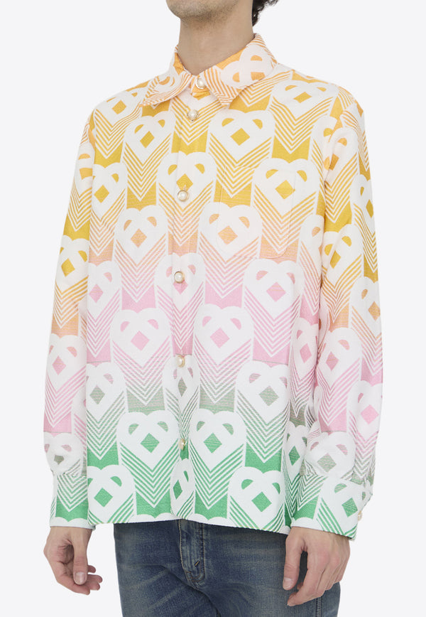 Casablanca Gradient Heart Long-Sleeved Shirt Multicolor MS24-JK-200-01--