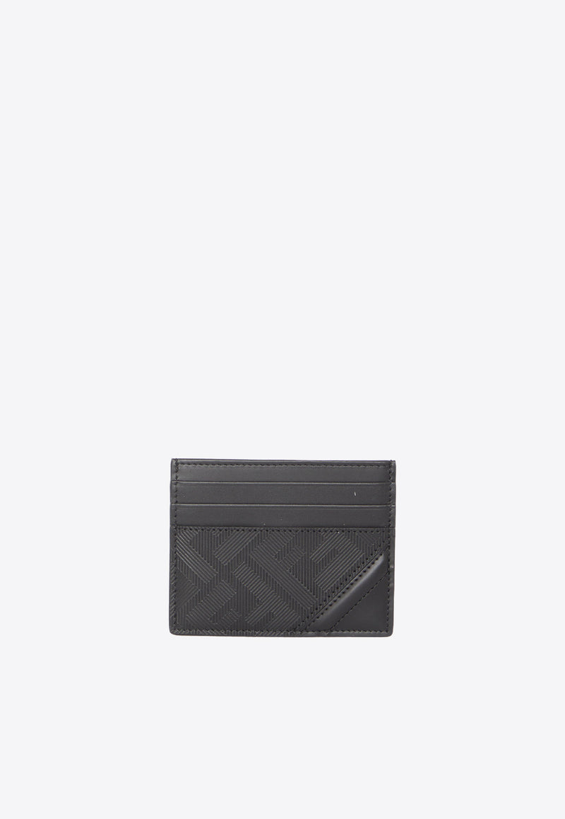 Fendi Shadow Diagonal Monogram Cardholder Black 7M0164-AP1T-F0GXN