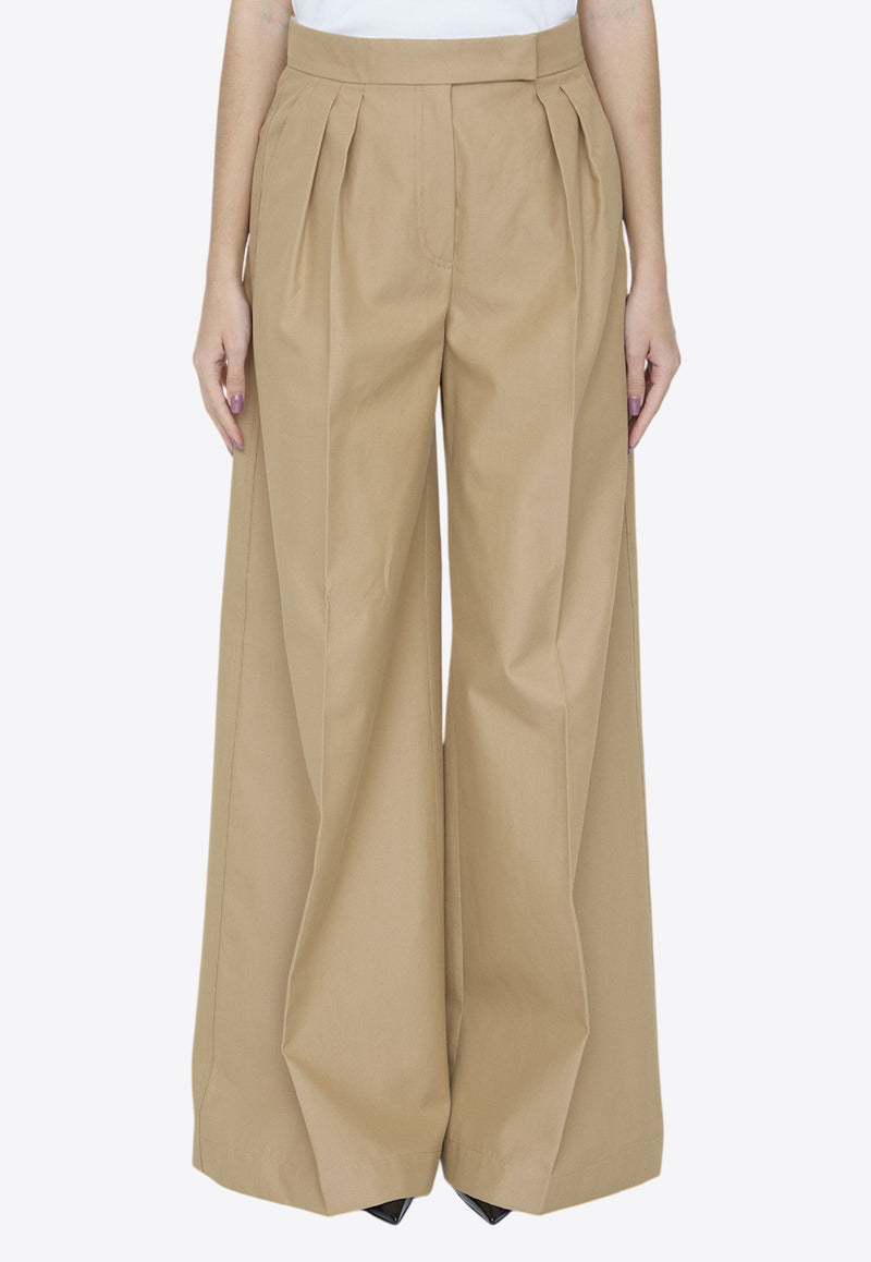 Max Mara Corte High-Waisted Tailored Pants Beige 2411131123-600-004