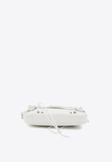 Balenciaga Le Cagole Nappa Leather Shoulder Bag White 771640-1VG9Y-9104