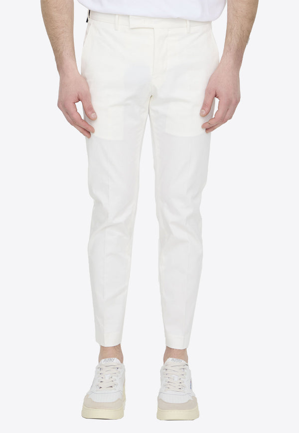 PT Torino Feather-Charm Slim Pants White COASX0Z00FWD-SD54-0010