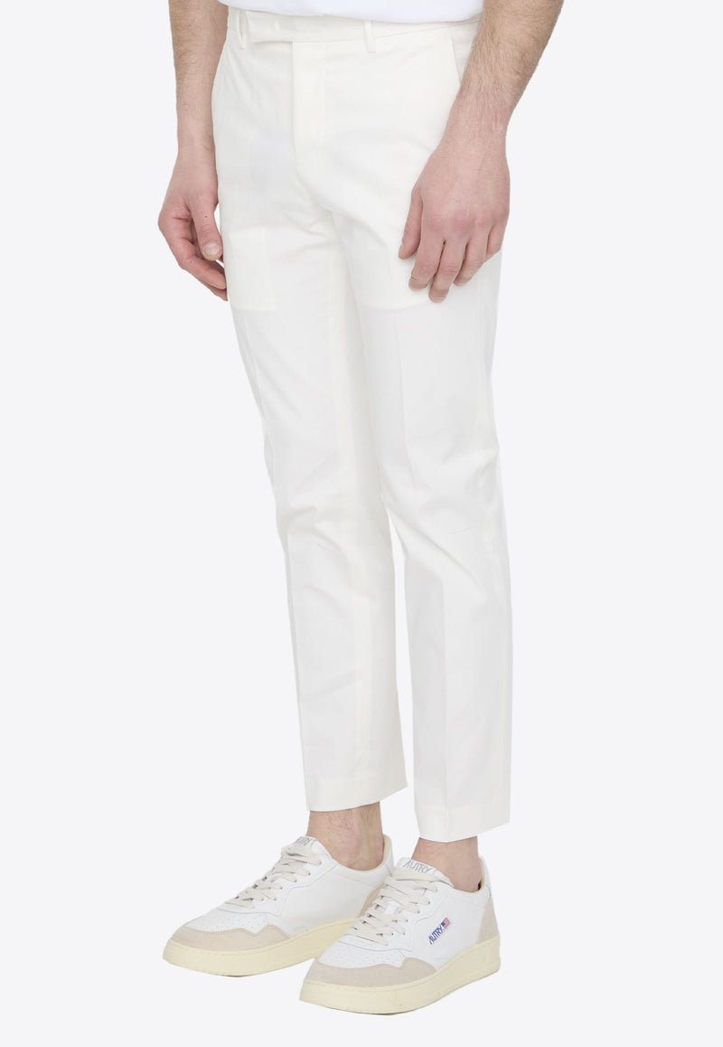 PT Torino Feather-Charm Slim Pants White COASX0Z00FWD-SD54-0010