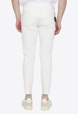 PT Torino Feather-Charm Slim Pants White COASX0Z00FWD-SD54-0010